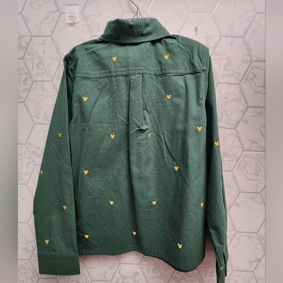 Disney Store Official Mickey Mouse Icon Holiday Long Sleeve Button Front Shirt - Picture 3 of 6